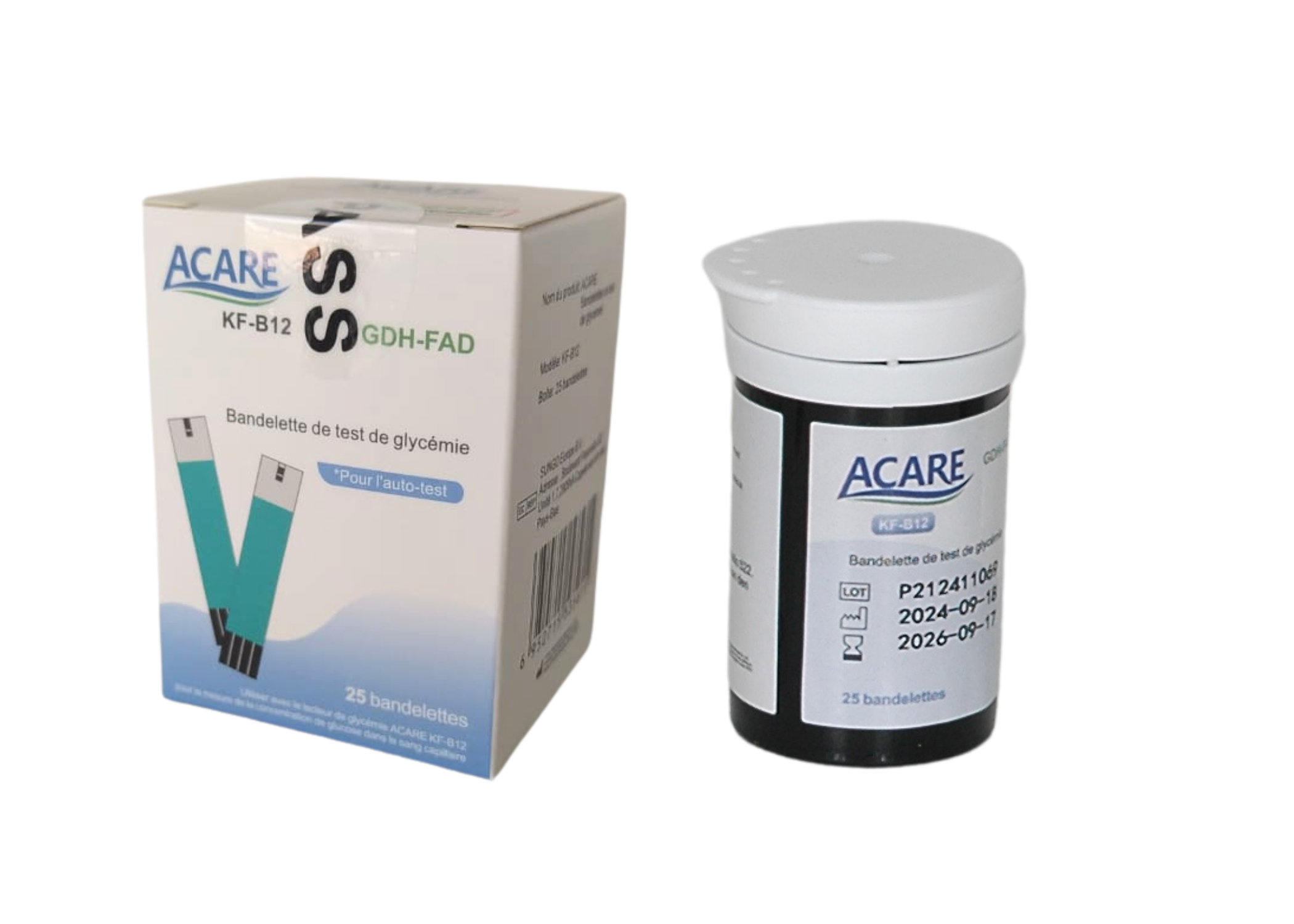 Acare – Bandelette glycémie 25